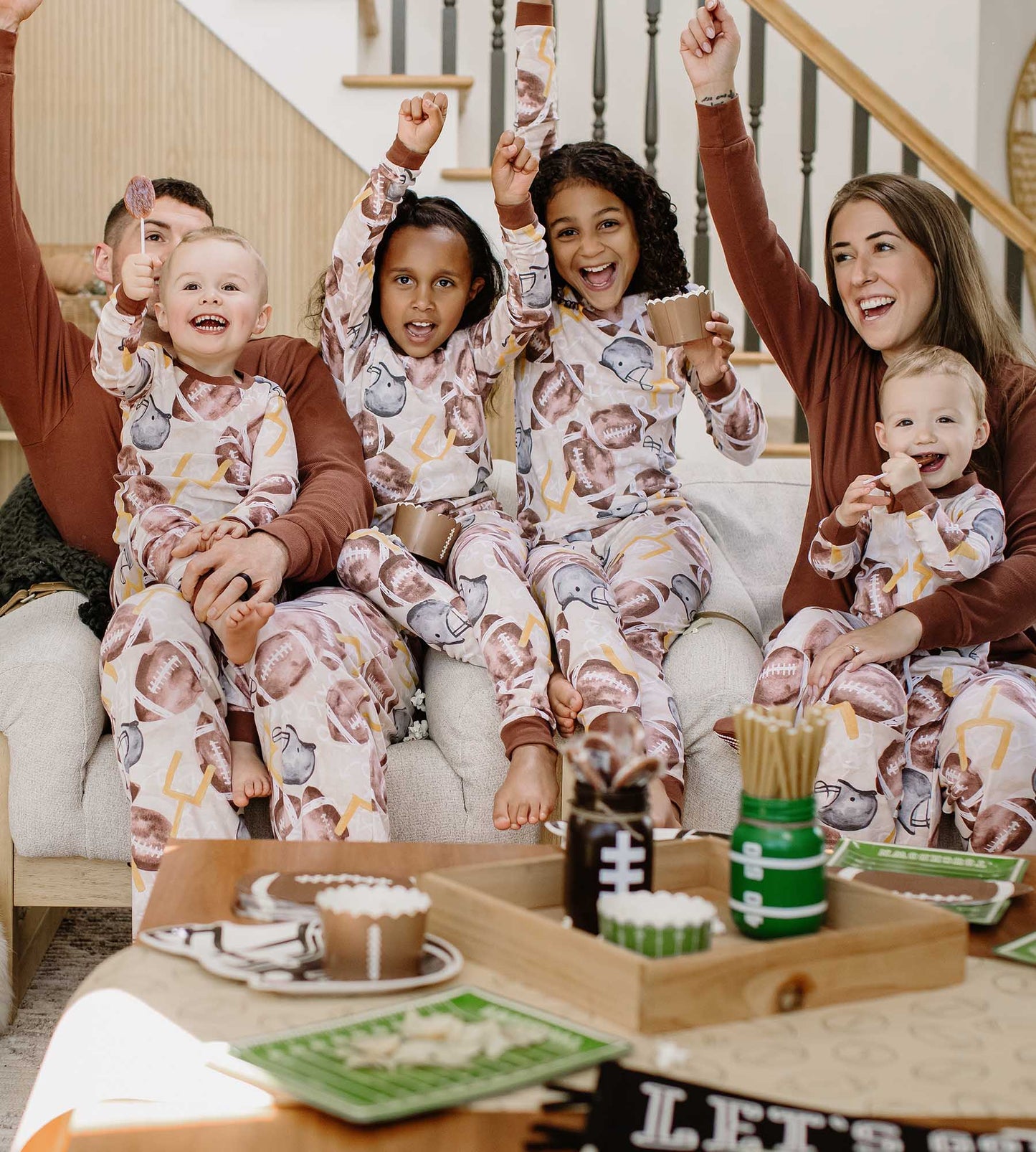 Football Season Organic Matching Women's Pajamas