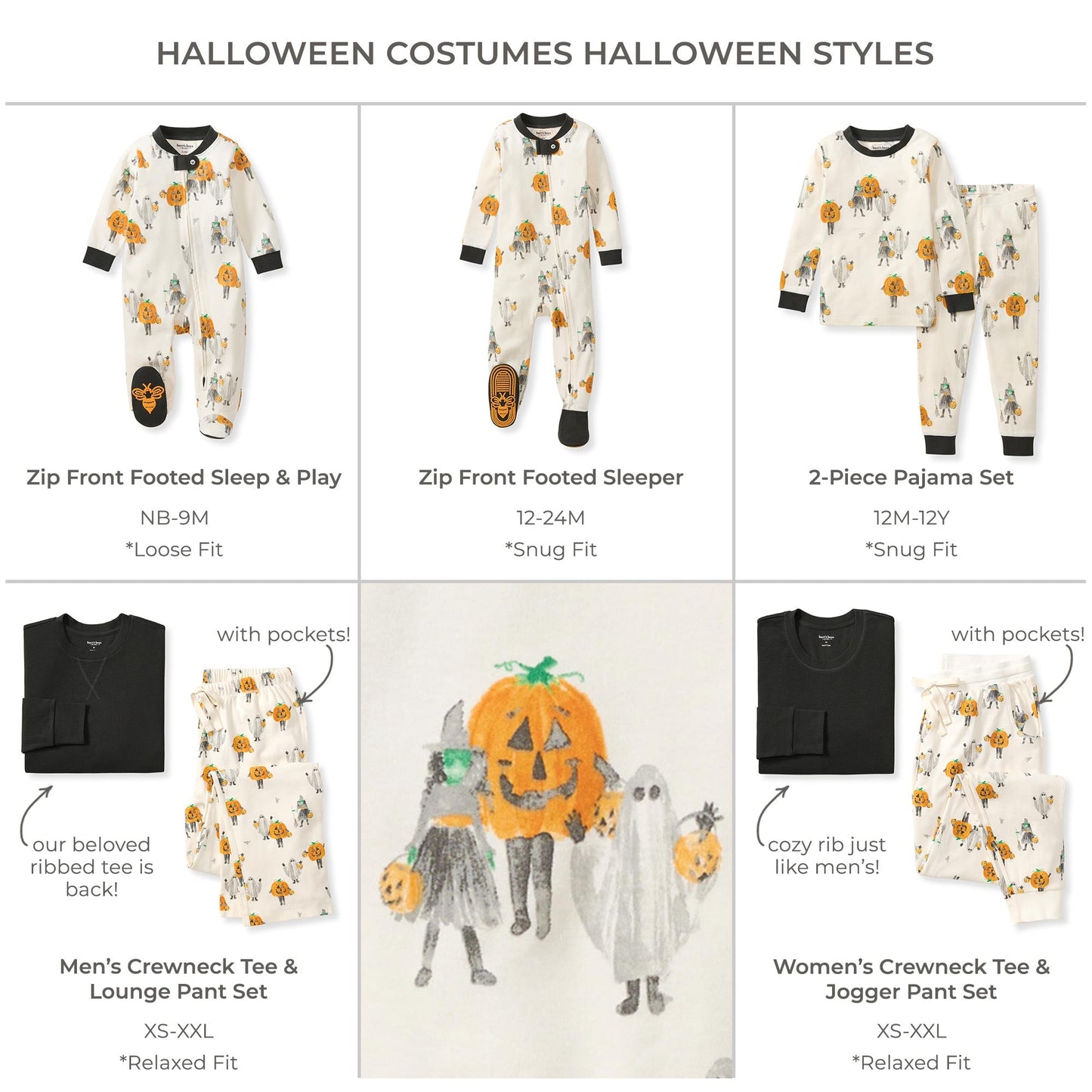 Halloween Costumes Matching Family Pajamas