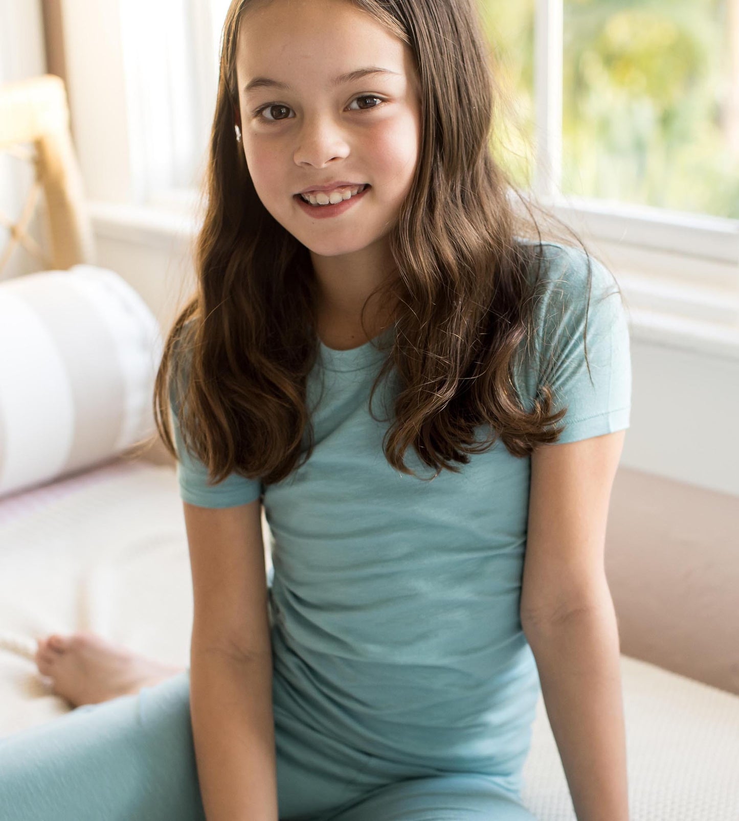 Honeysoft™ Two-Piece Pajamas - Seaglass Blue