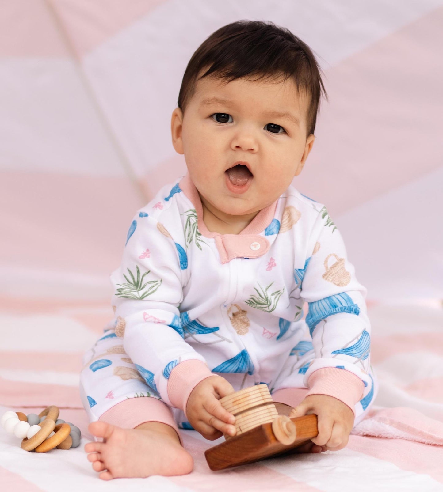Santorini Beach Organic Cotton Sleep & Play 2 Pack
