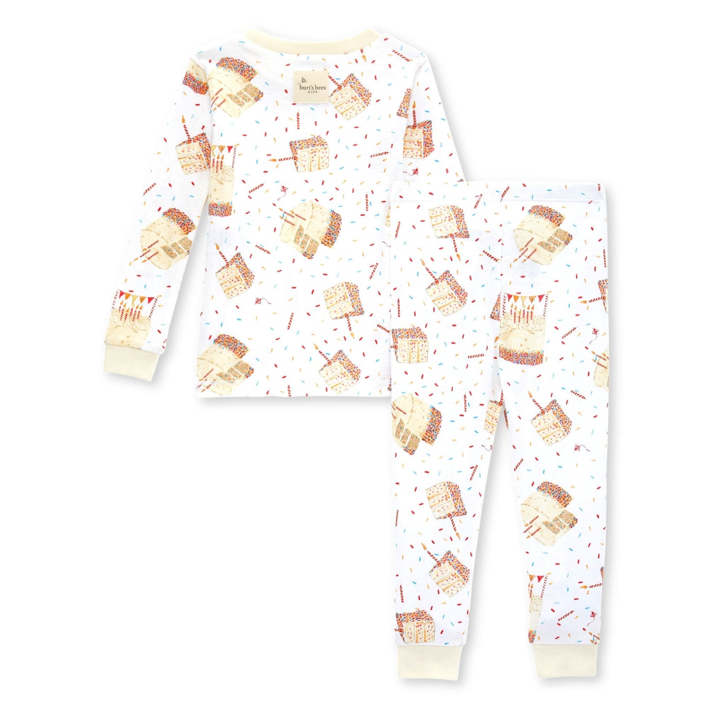 Birthday Cake Organic Two-Piece Long Sleeve Pajamas