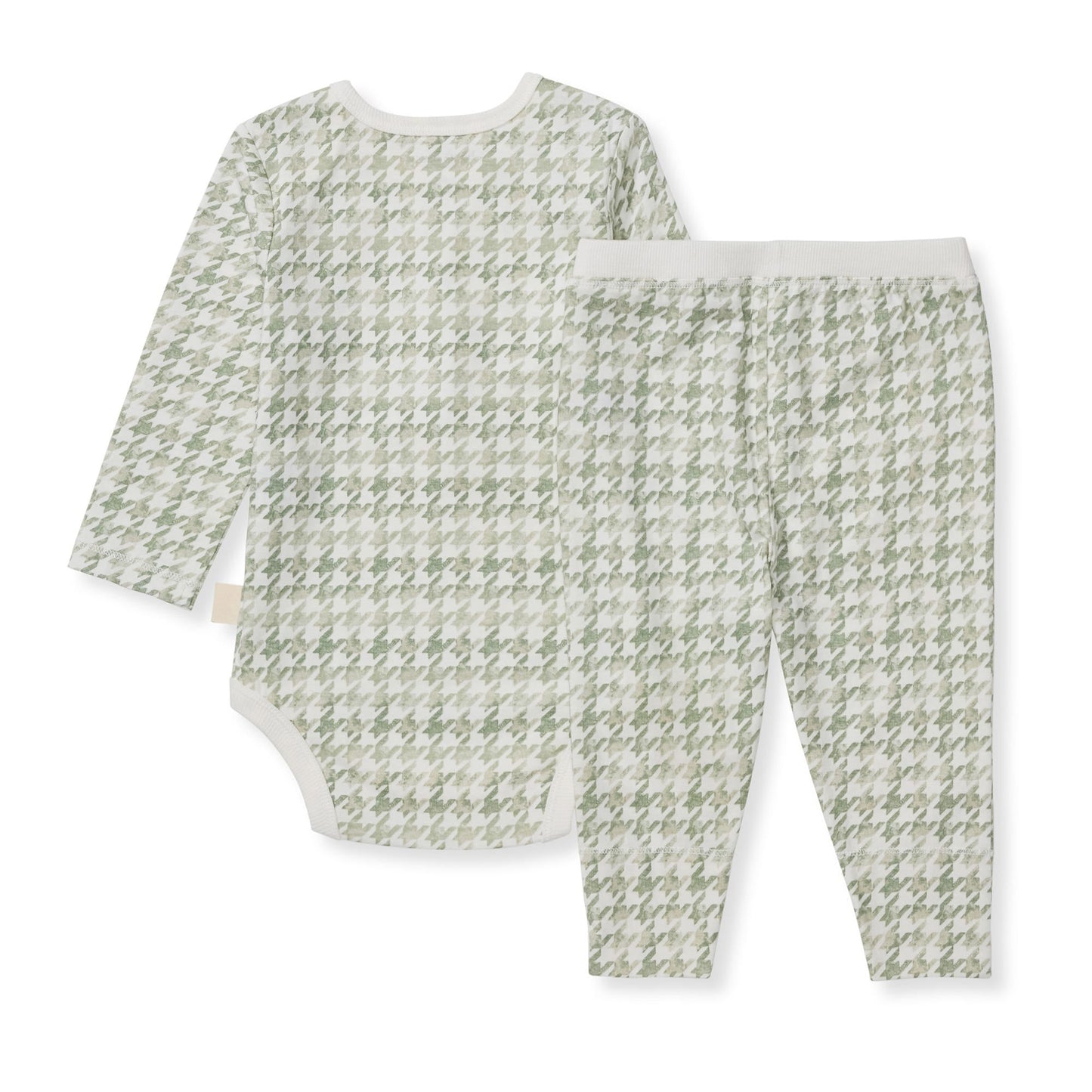 Houndstooth Neutral Bodysuit & Pant Set