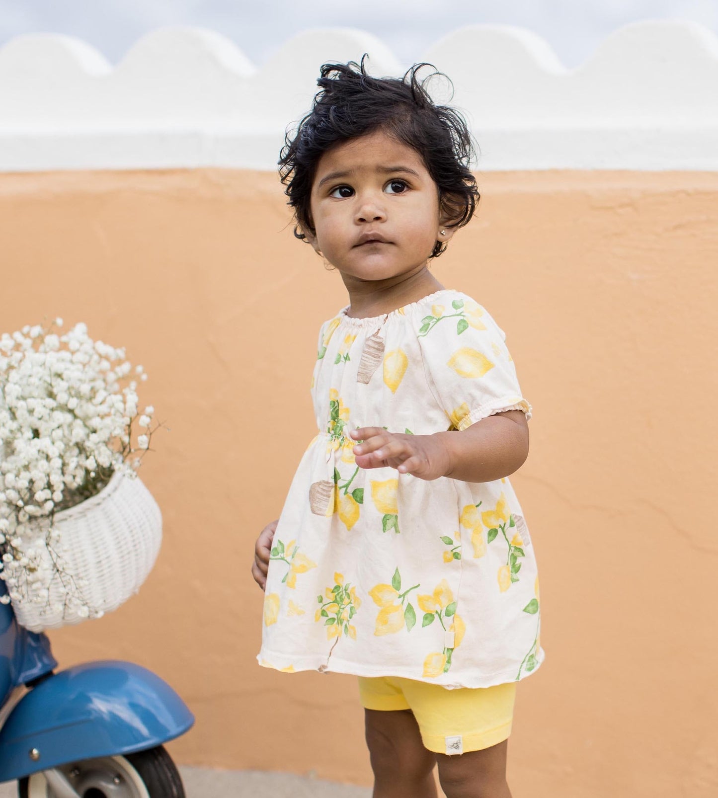 Island Lemons Organic Cotton Girl Top & Shorts Set