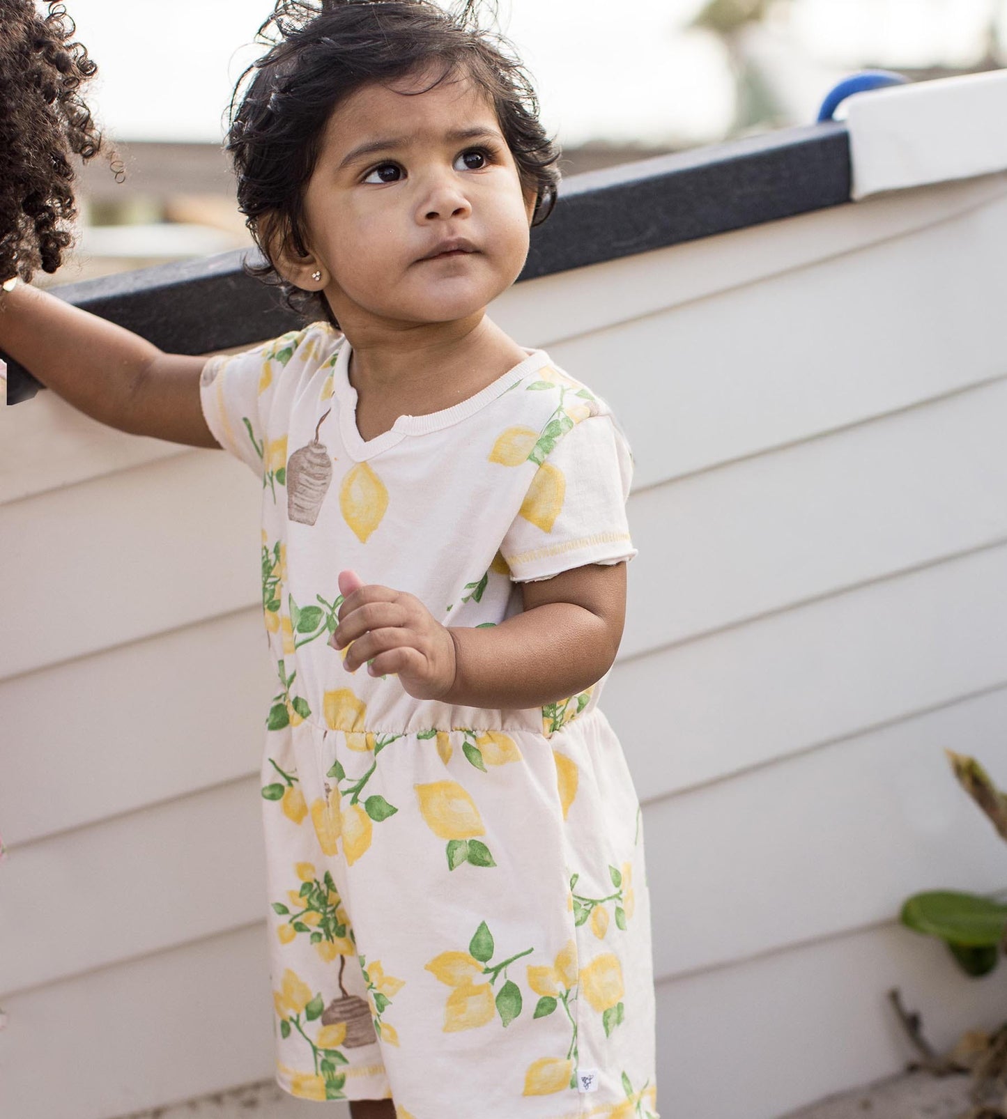 Island Lemons Organic Cotton Girl Romper