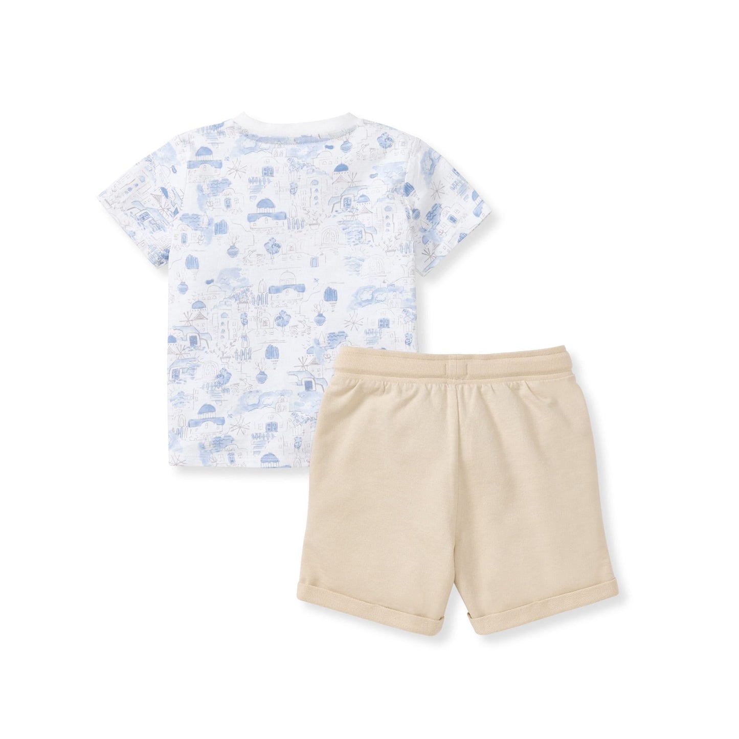 Santorini Organic Boy Top & Shorts Set