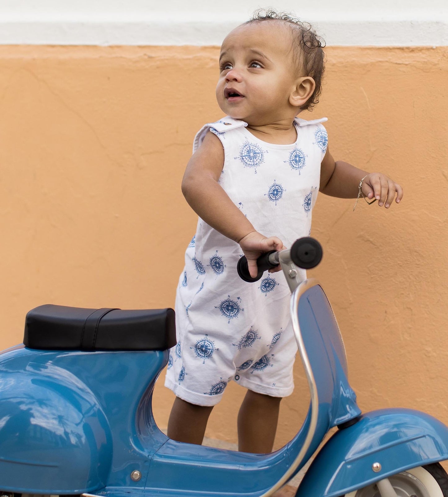 Little Explorer Organic Baby Boy Romper