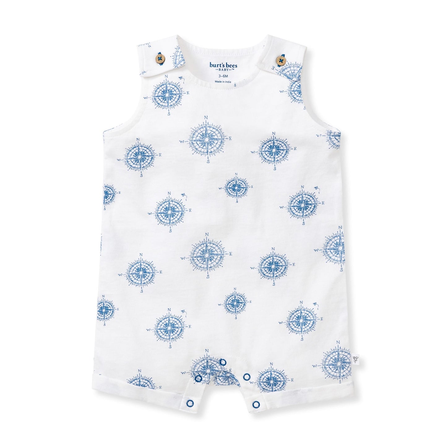 Little Explorer Organic Baby Boy Romper