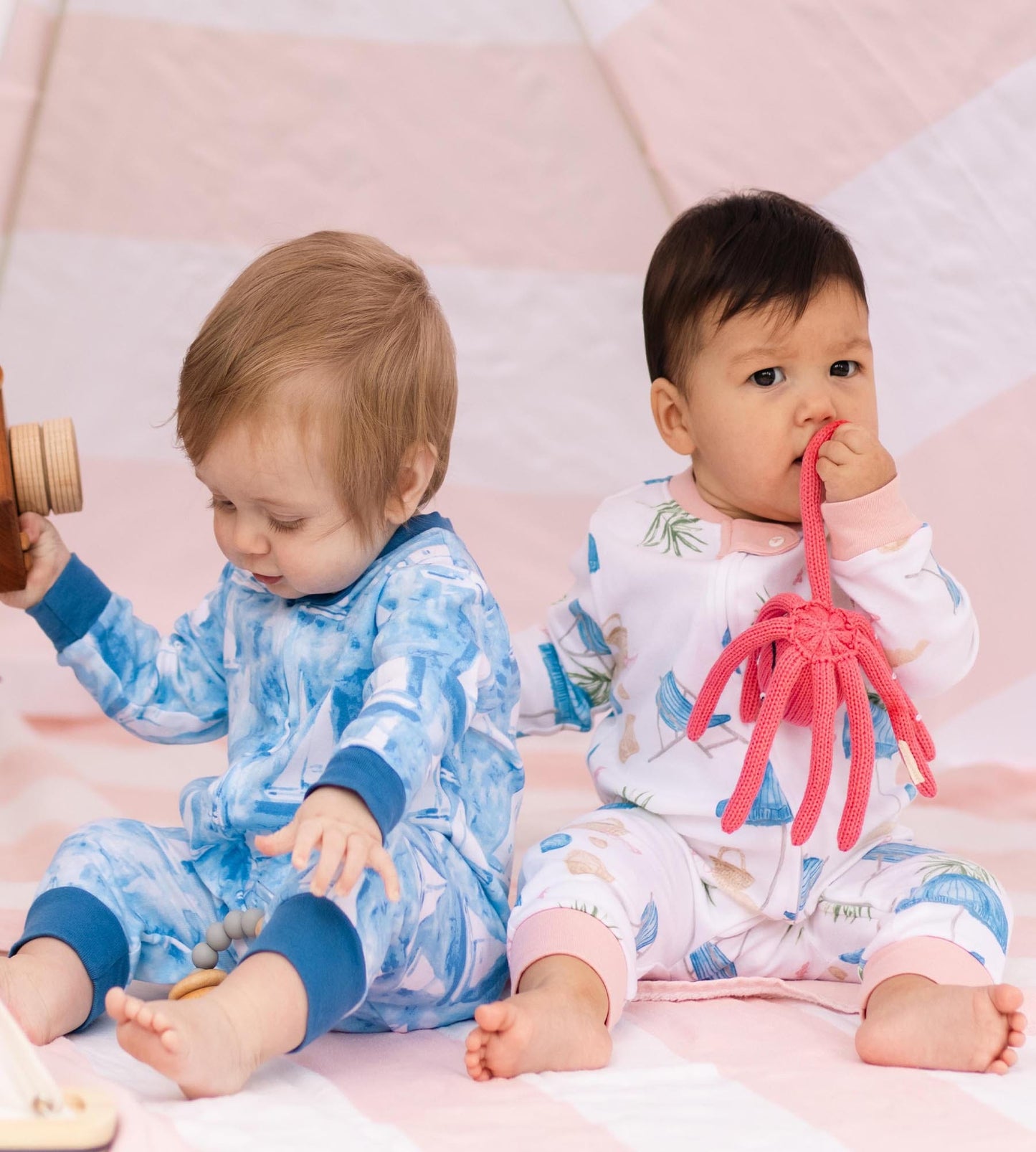 Mediterranean Sailing Organic Cotton Sleep & Play