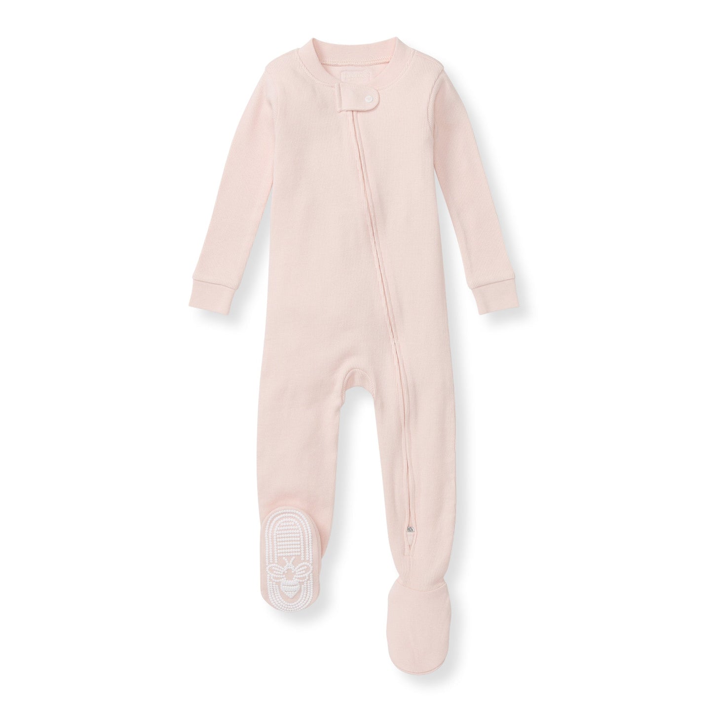 Solid Rib Organic Cotton Sleeper - Ranunculus