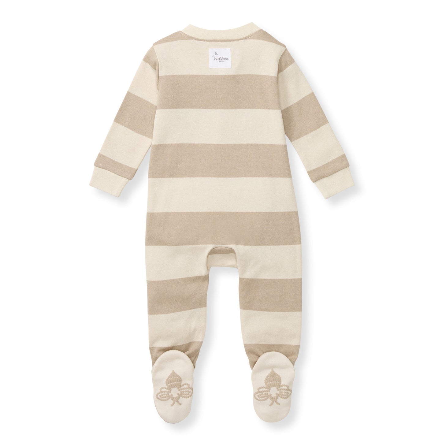 Mommy & Me Rugby Stripe Organic Cotton Sleep & Play - Oat
