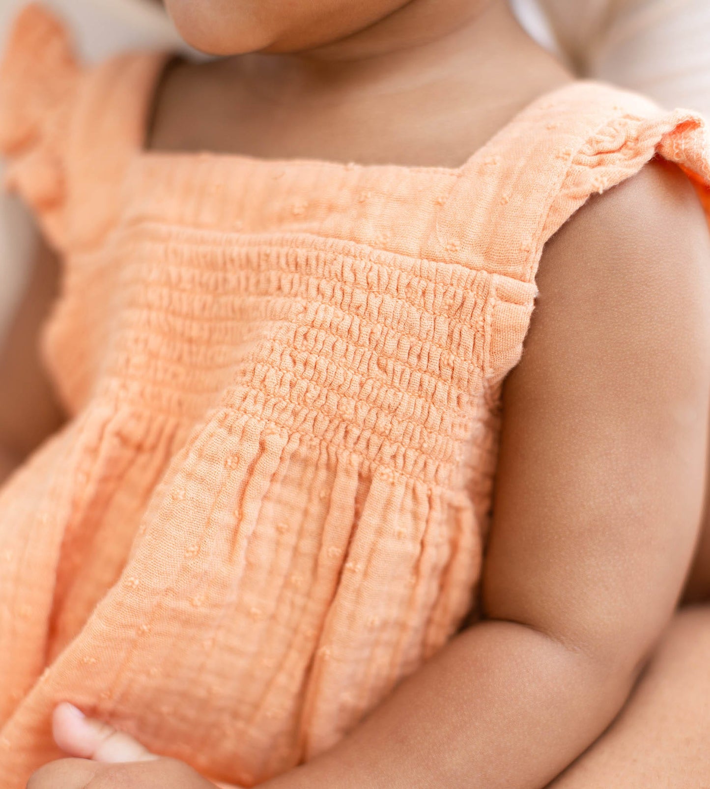 Dotted Muslin Baby Girl Jumpsuit