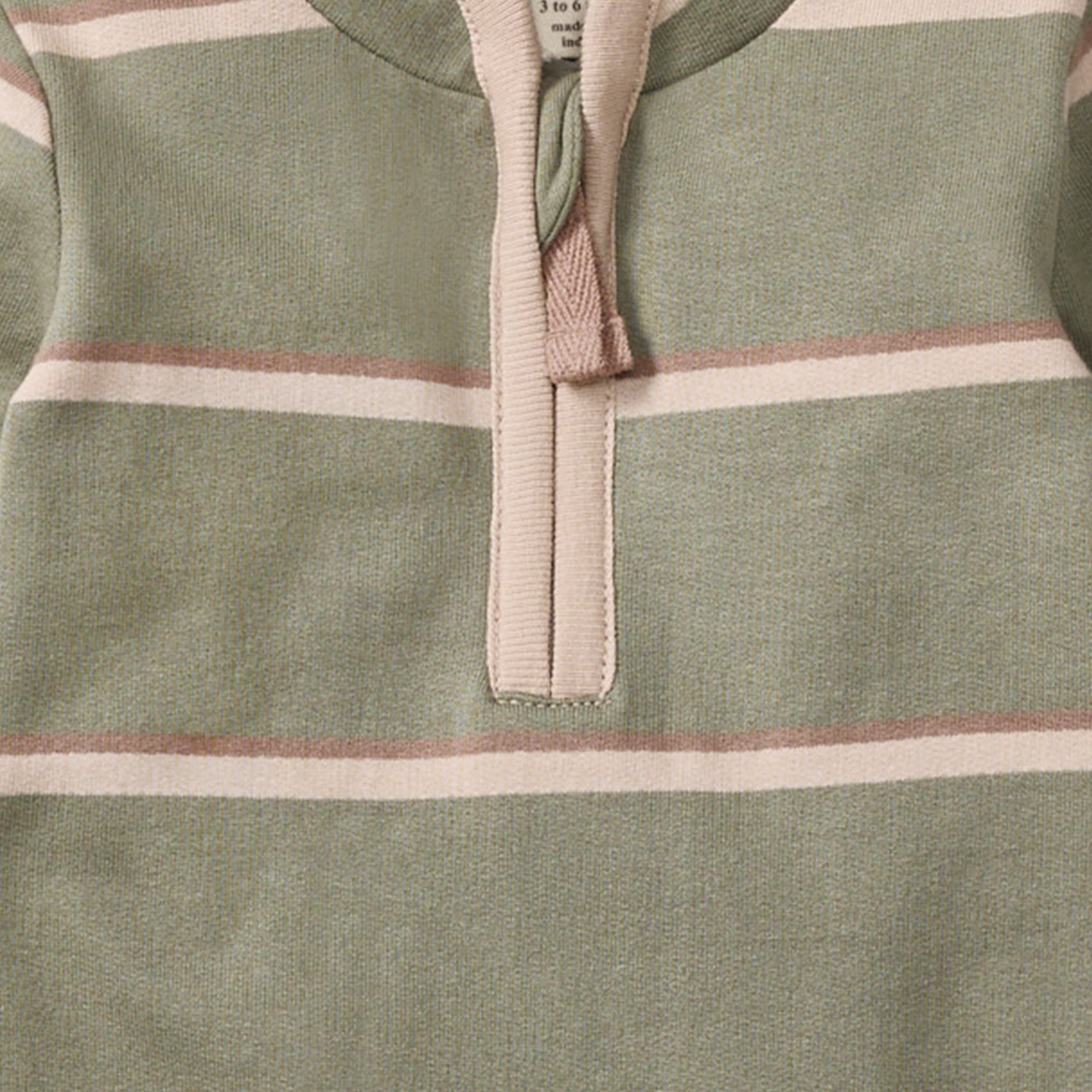 Holland Stripe Organic Baby Boy Jumpsuit - Tranquility