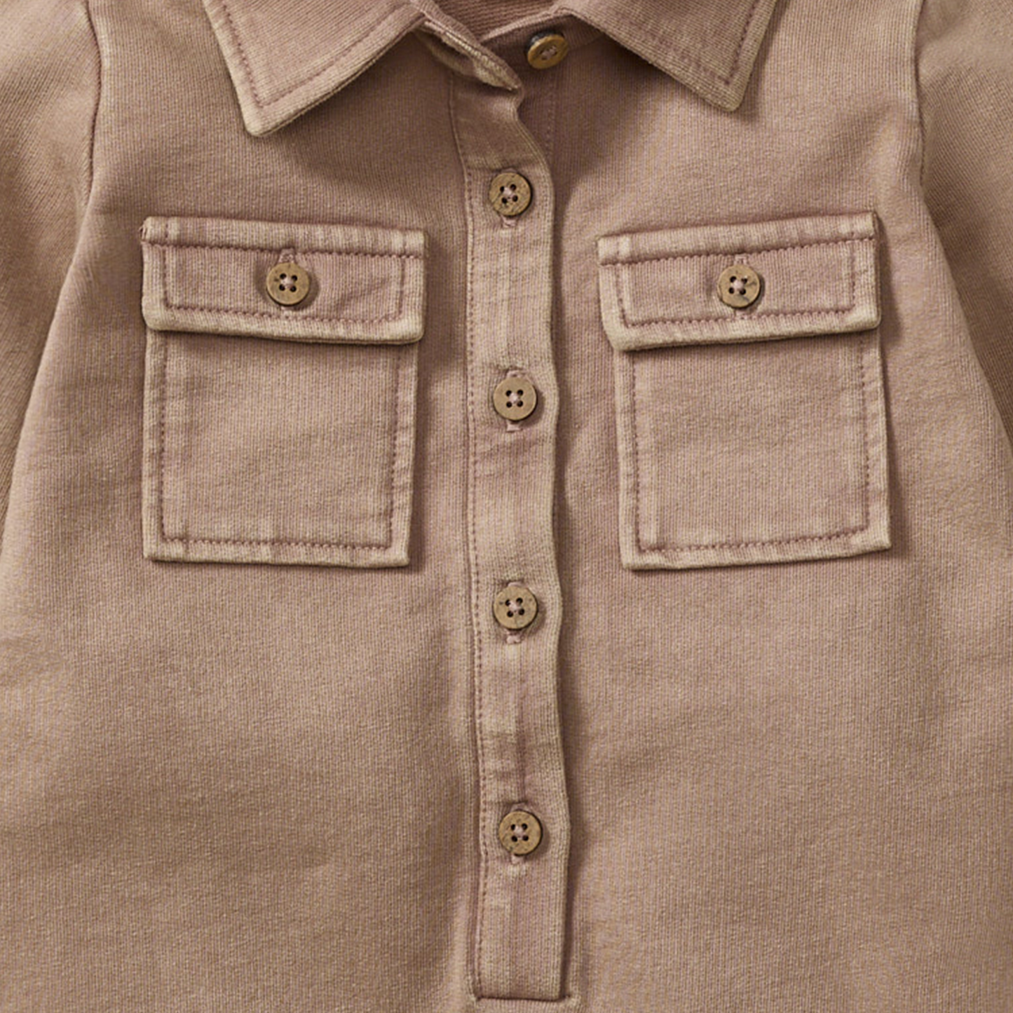 Acid Wash Organic Baby Boy Jumpsuit - Ginger Loaf