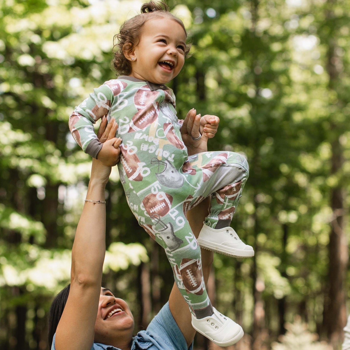 Touchdown Organic Two-Piece Pajamas