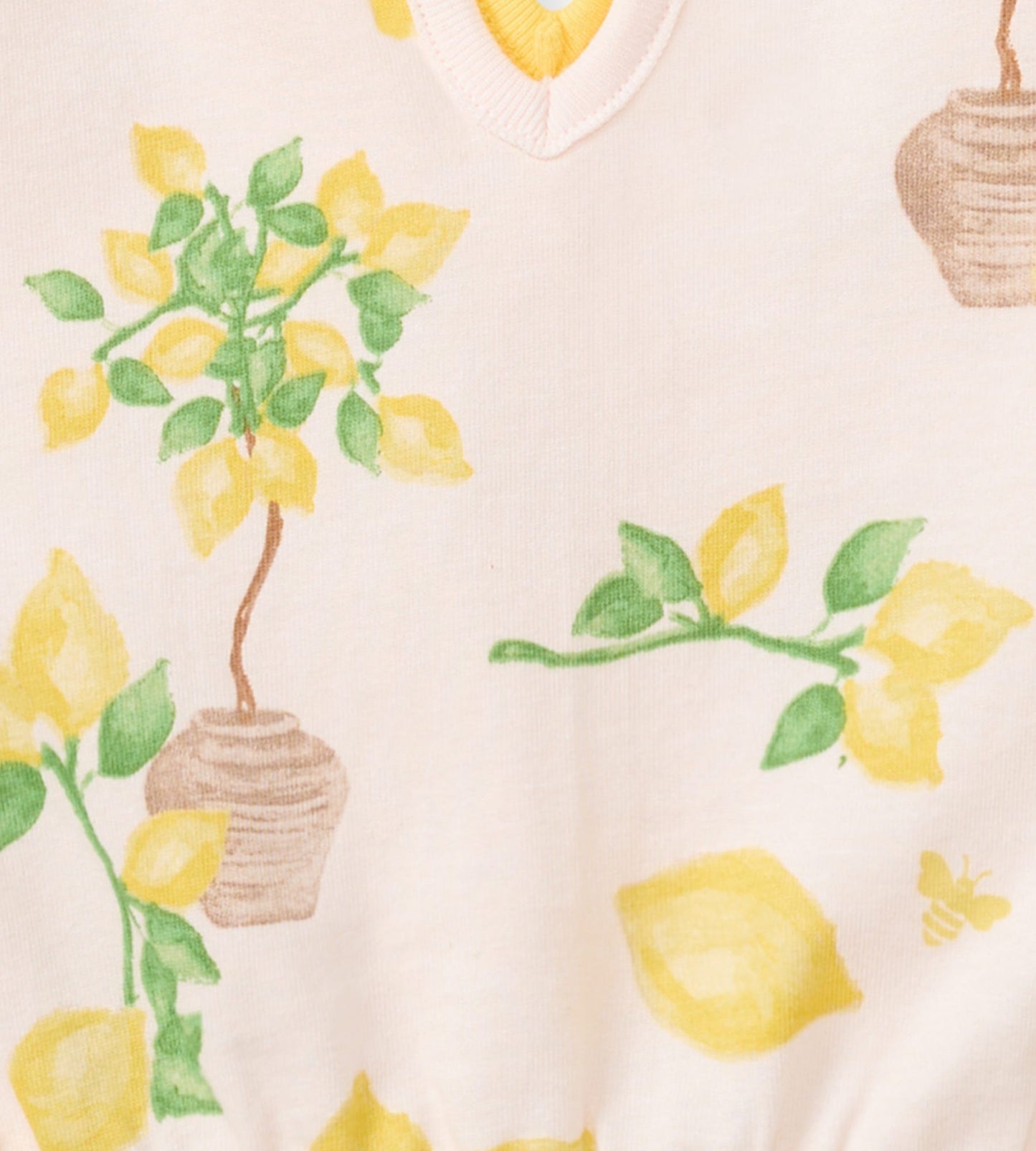 Island Lemons Organic Cotton Girl Romper