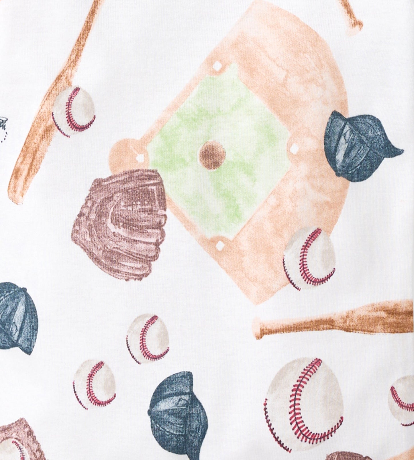 Baseball Organic Cotton Two-Piece Pajamas