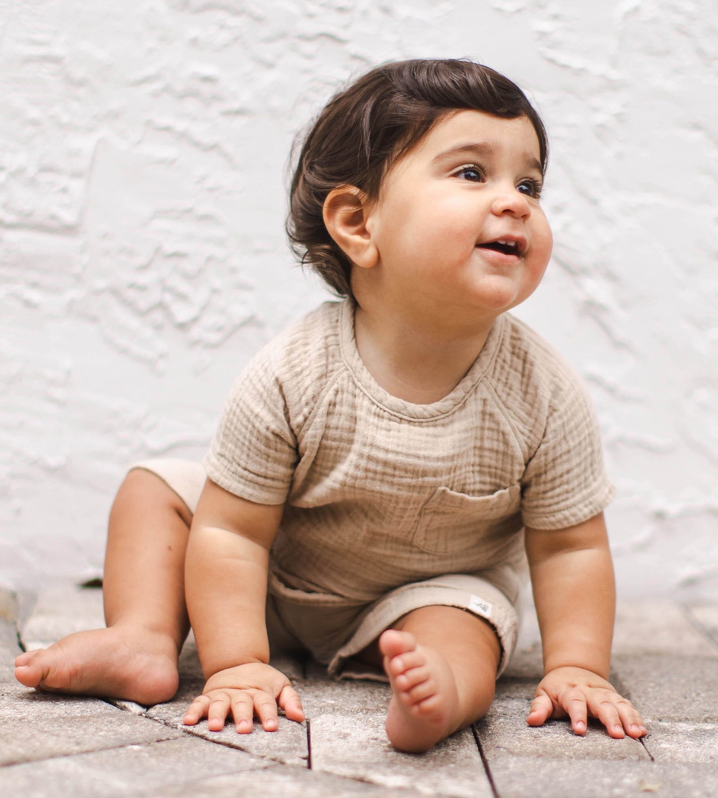 Mommy & Me Matching Crinkle Muslin Boy Set