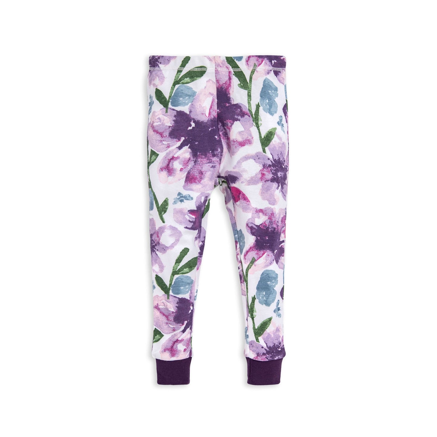 Watercolor Daylily Snug Fit Organic Cotton Pajamas