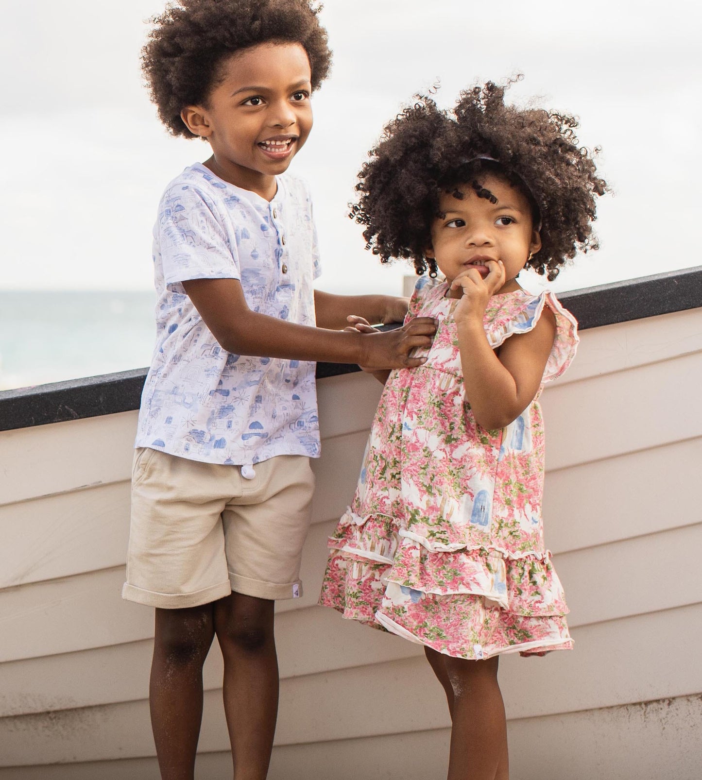 Santorini Organic Boy Top & Shorts Set