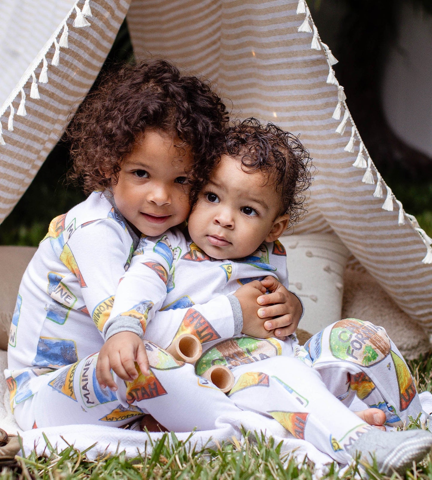 State Park Patches Organic Cotton Two-Piece Pajamas