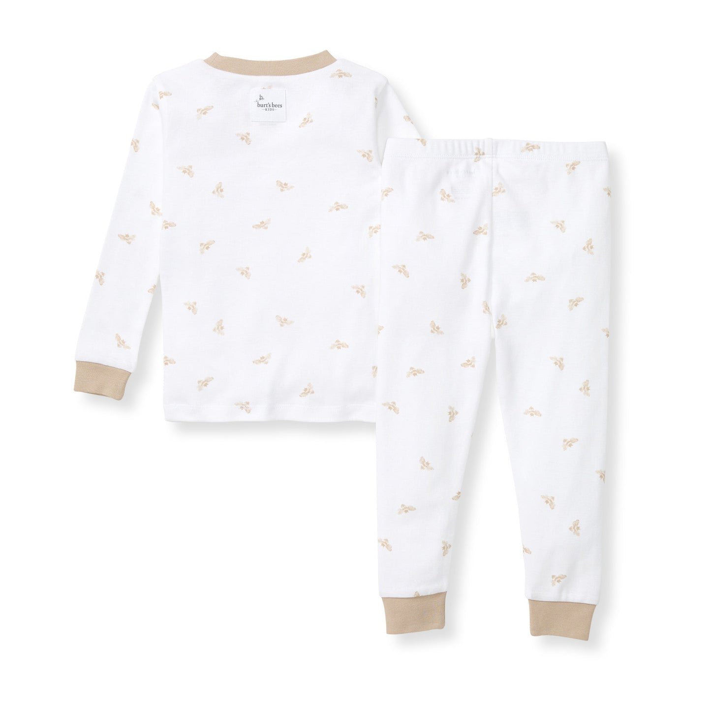 Golden Bee Organic Cotton Two-Piece Pajamas - Hummus