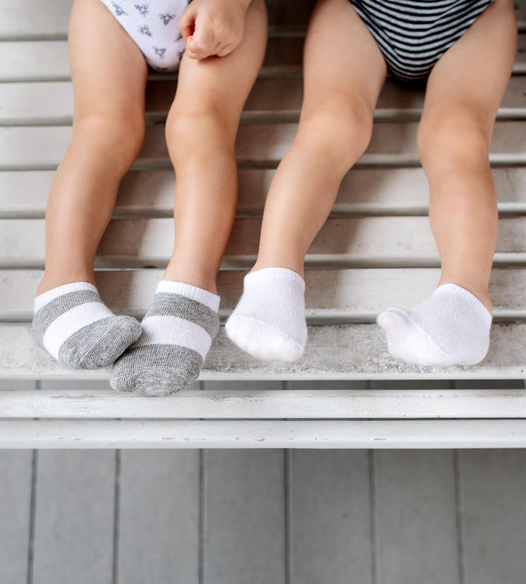 Solid Organic Cotton Baby Ankle Socks 6 Pack
