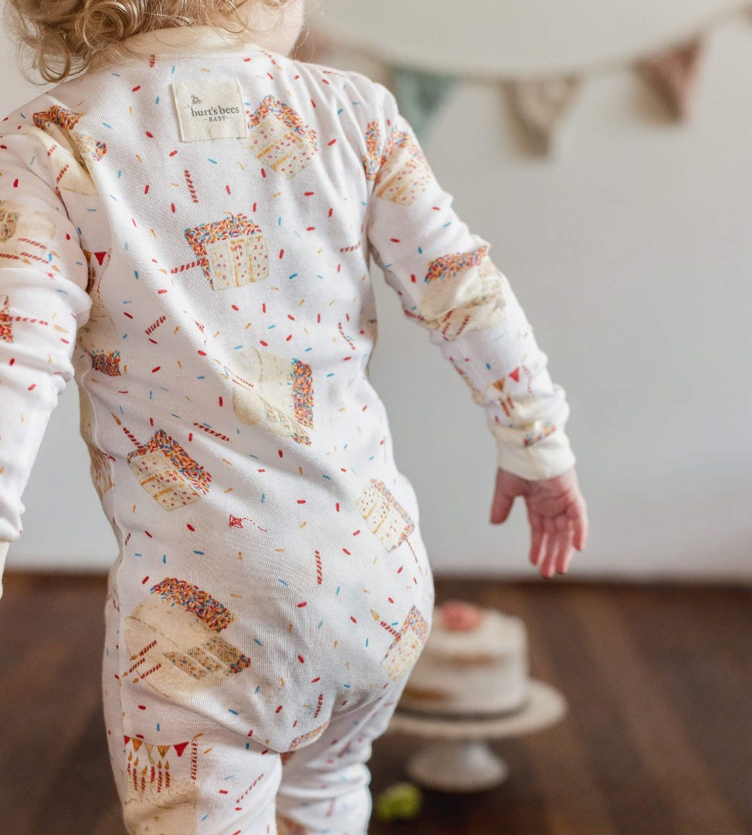 Birthday Cake Organic Cotton One-Piece Sleeper