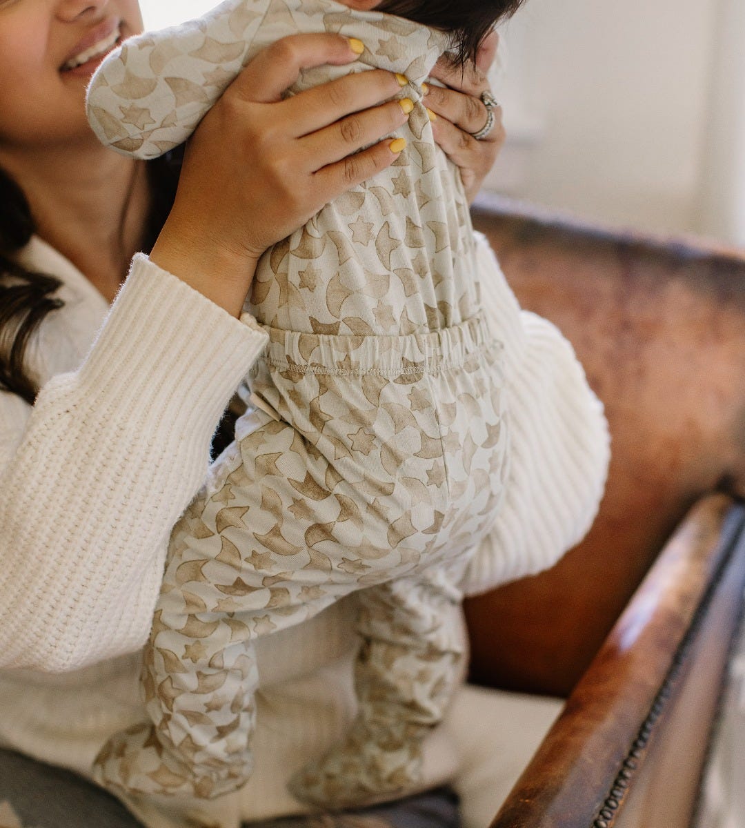 Starry Chalet Bodysuit & Pant Set - Hint of Green