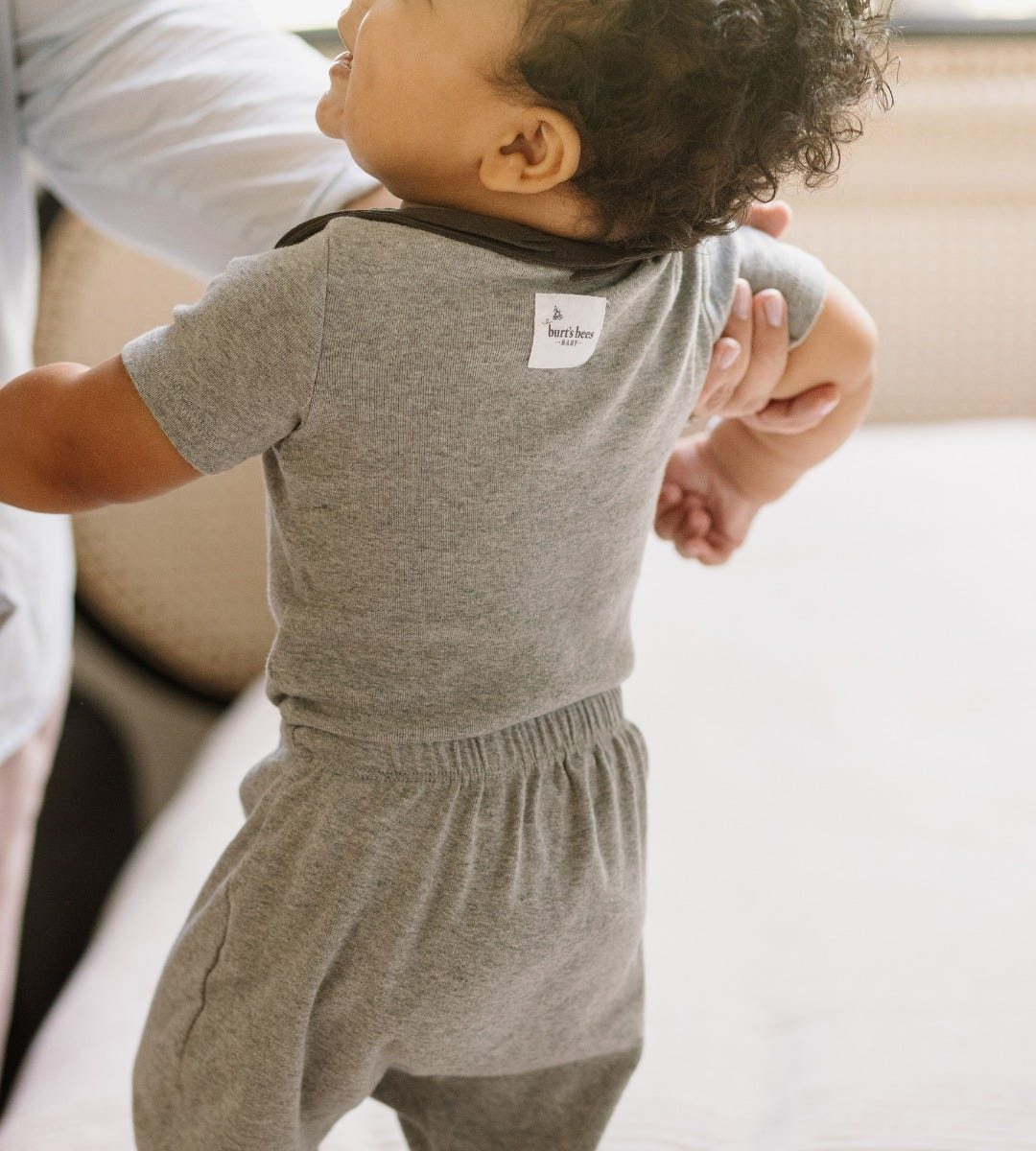 Organic Cotton Baby Harem Pants - Set of 3 - Ash