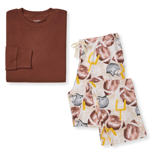 Football Season Organic Matching Men's Pajamas