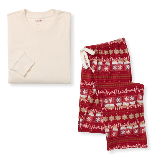Hot Cocoa Fair Isle Matching Men's Pajamas