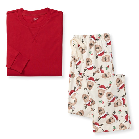 Guide My Sleigh Matching Organic Cotton Men's Pajamas