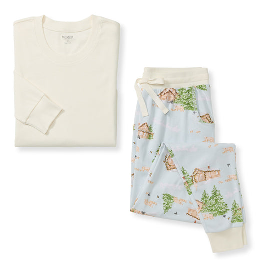 Winter Cabin Matching Organic Cotton Women's Pajamas