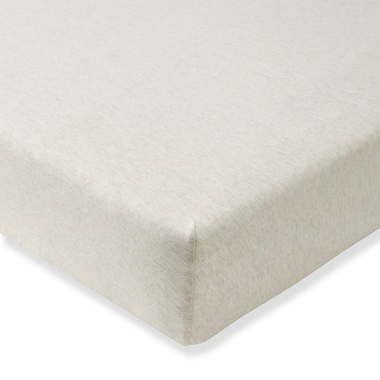 Solid Organic Cotton BEESNUG® Fitted Crib Sheet - Oatmeal