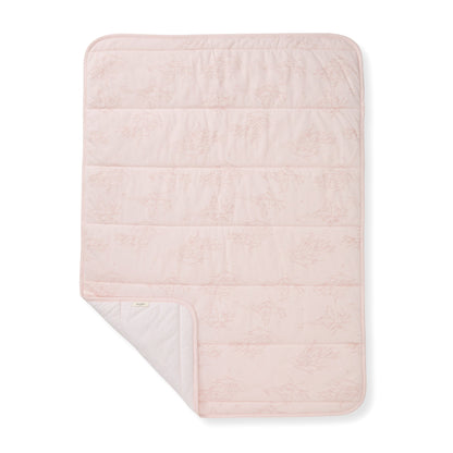 Swaying Branches Organic Cotton Reversible Baby Blanket - Ranunculus