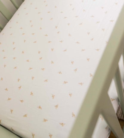 Golden Bee Organic Cotton BEESNUG® Fitted Crib Sheet - Hummus