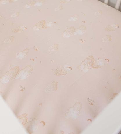 Good Night Sky Organic Cotton Crib Sheets Set of 2 - Ranunculus