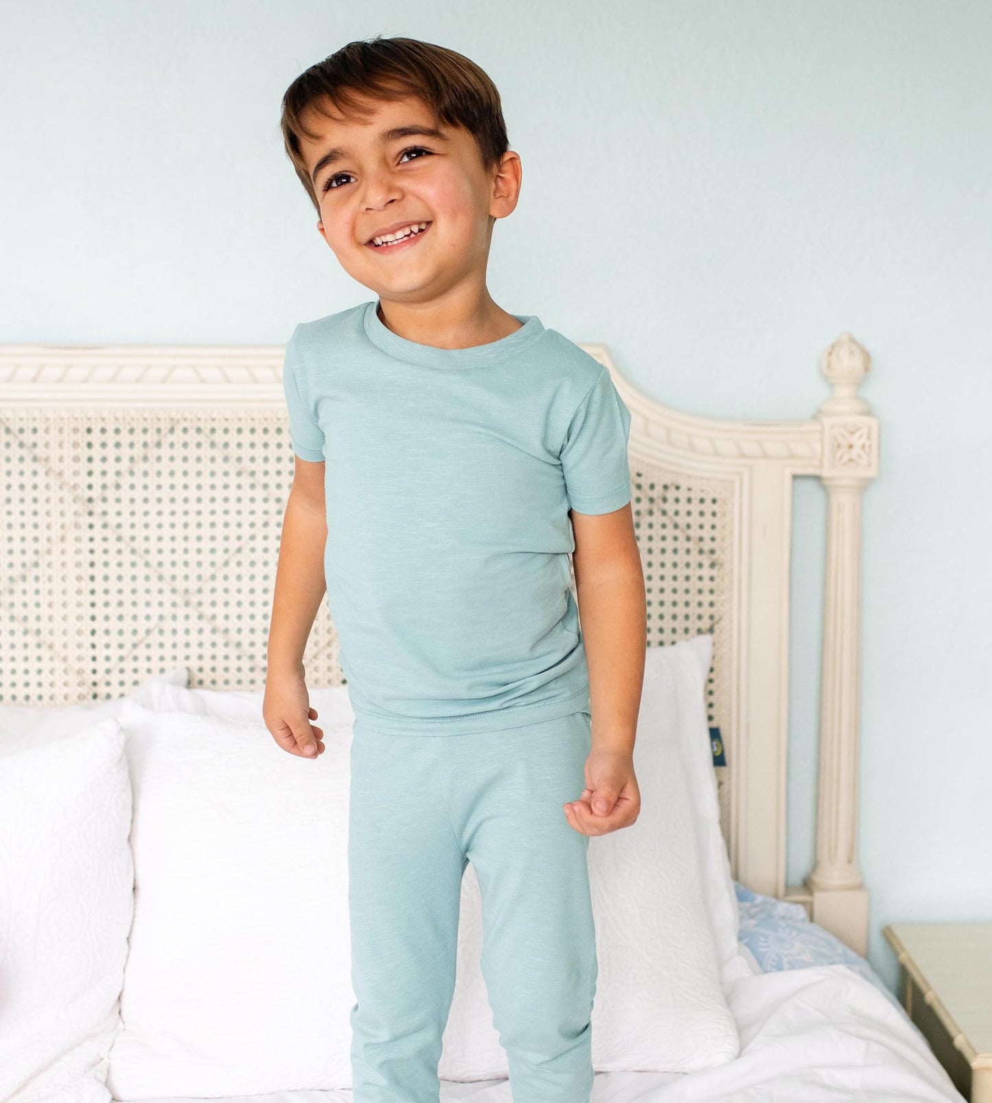 Honeysoft™ Two-Piece Pajamas - Seaglass Blue