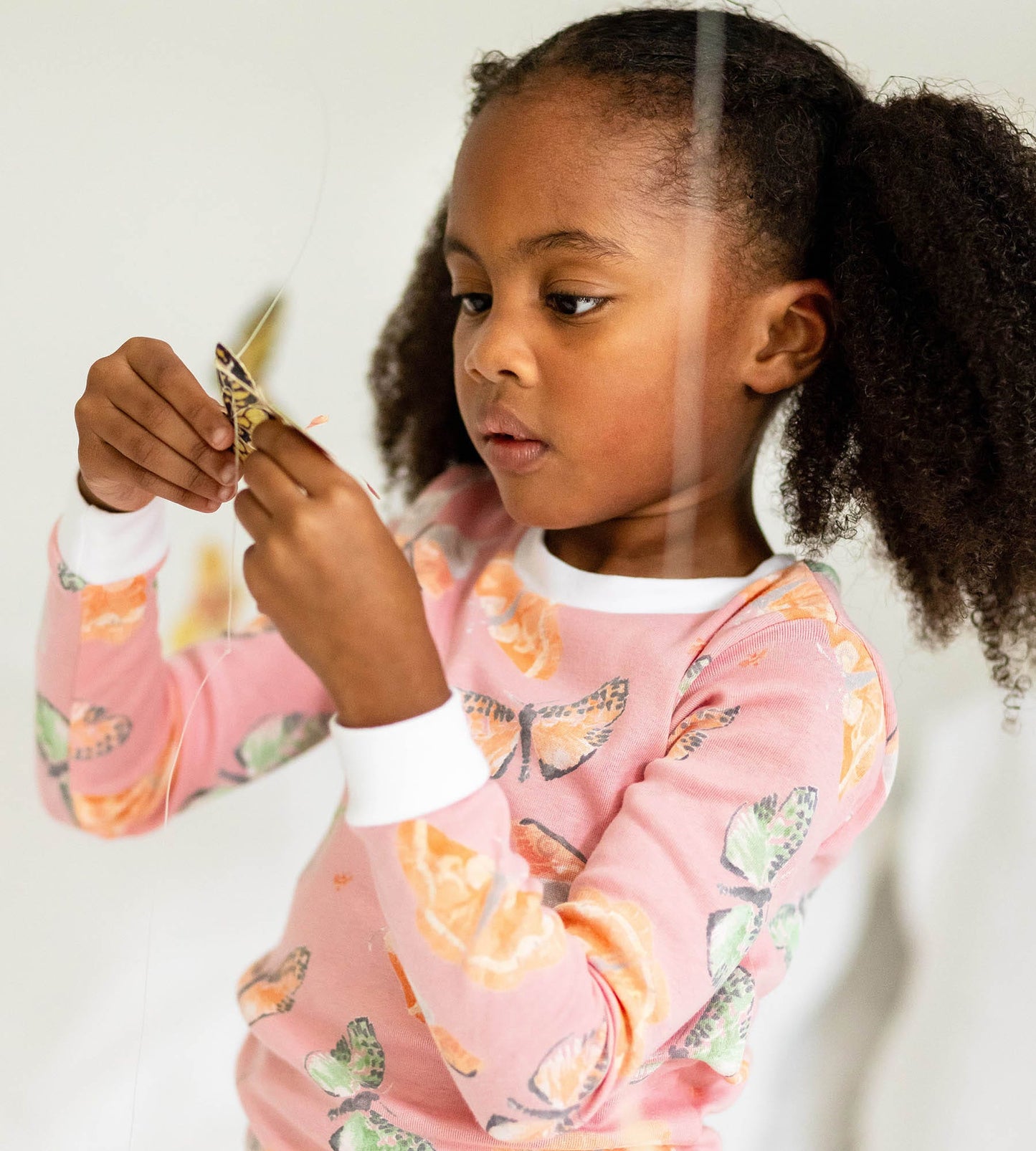 Desert Moths Organic Cotton 2-Piece Girl Pajamas
