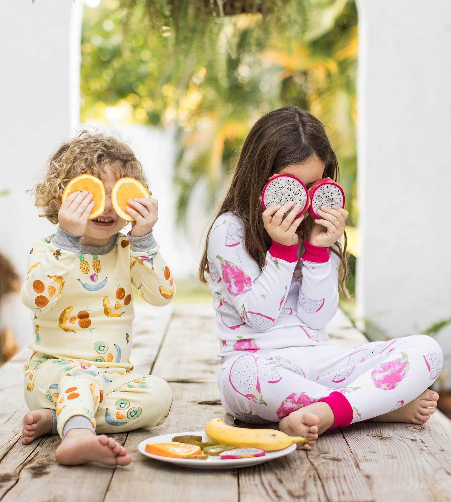Dragon Fruit Organic Cotton 2-Piece Girl Pajamas