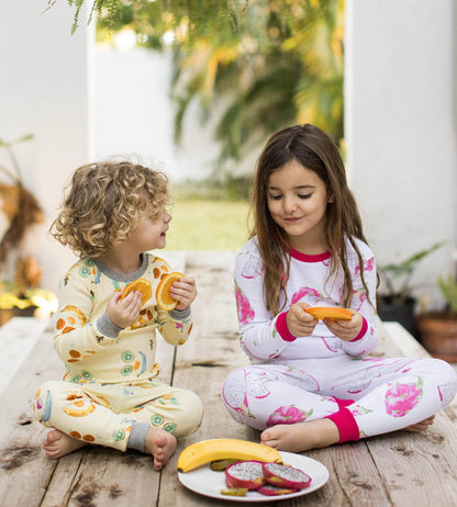 Dragon Fruit Organic Cotton 2-Piece Girl Pajamas
