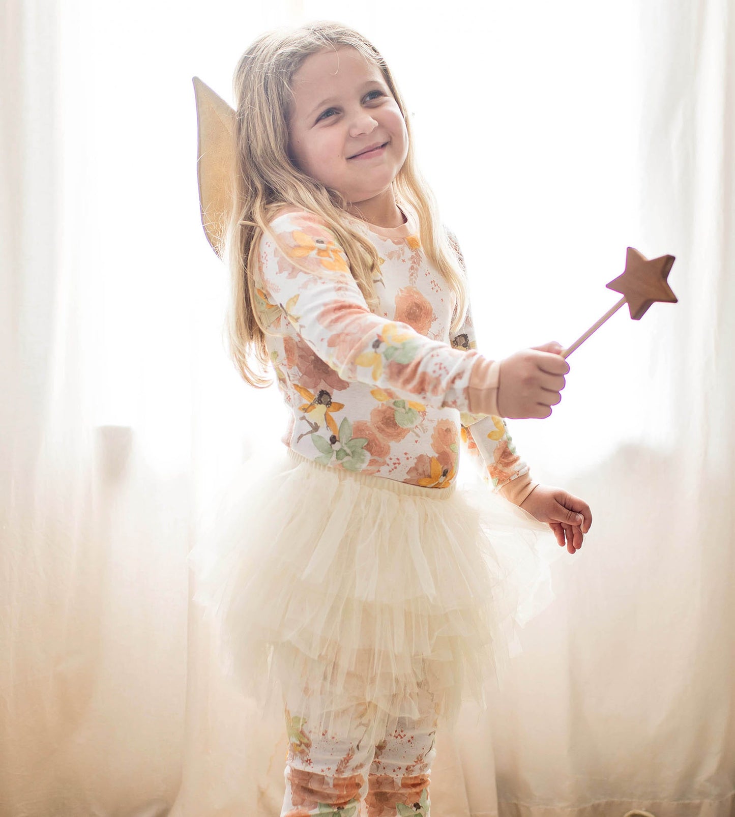 Fairy Floral Organic Cotton 2-Piece Girl Pajamas - 2 Pack