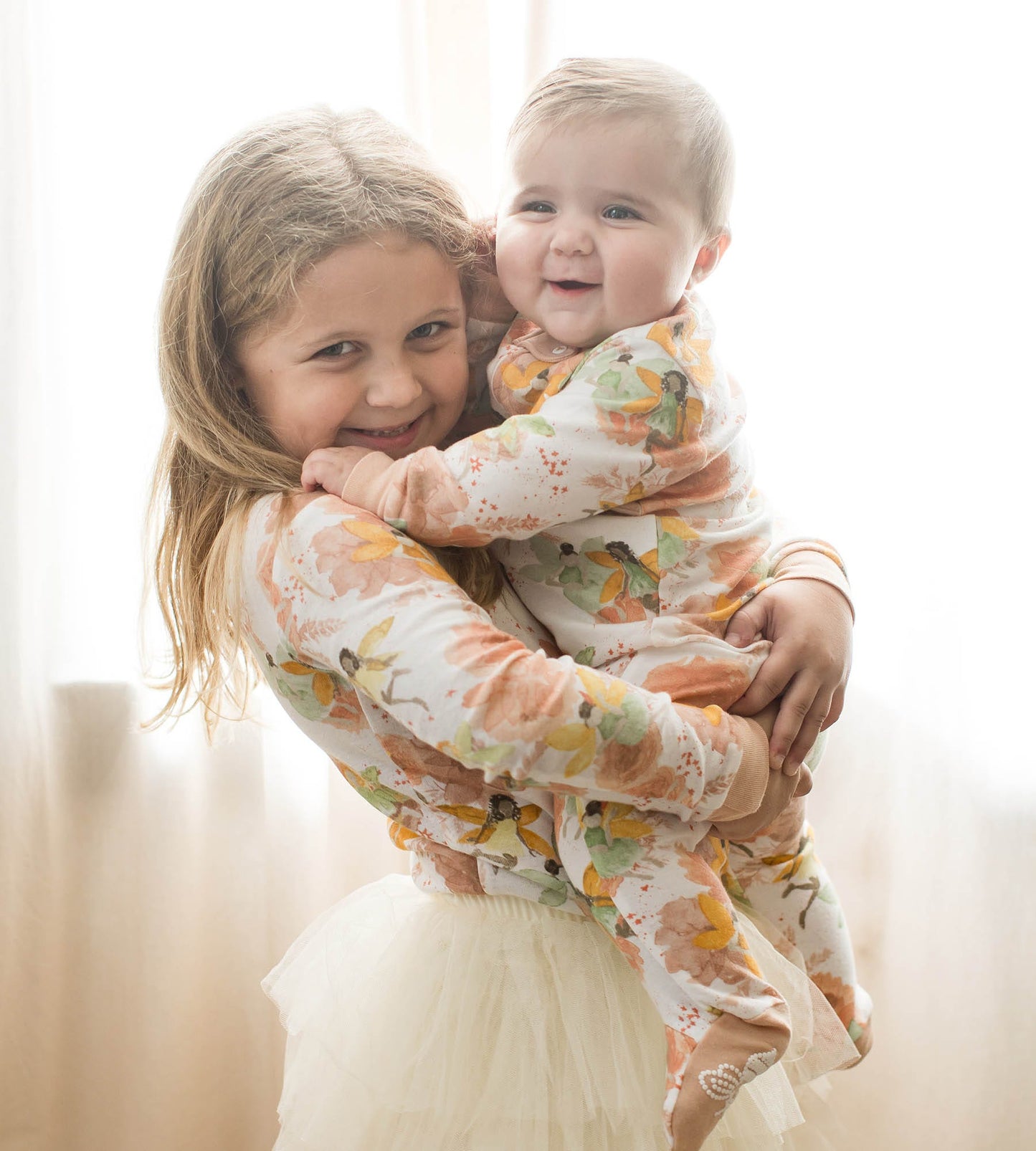 Fairy Floral Organic Cotton 2-Piece Girl Pajamas - 2 Pack