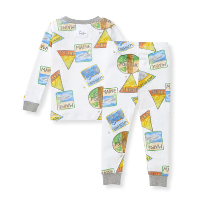 State Park Patches Organic Cotton Two-Piece Pajamas