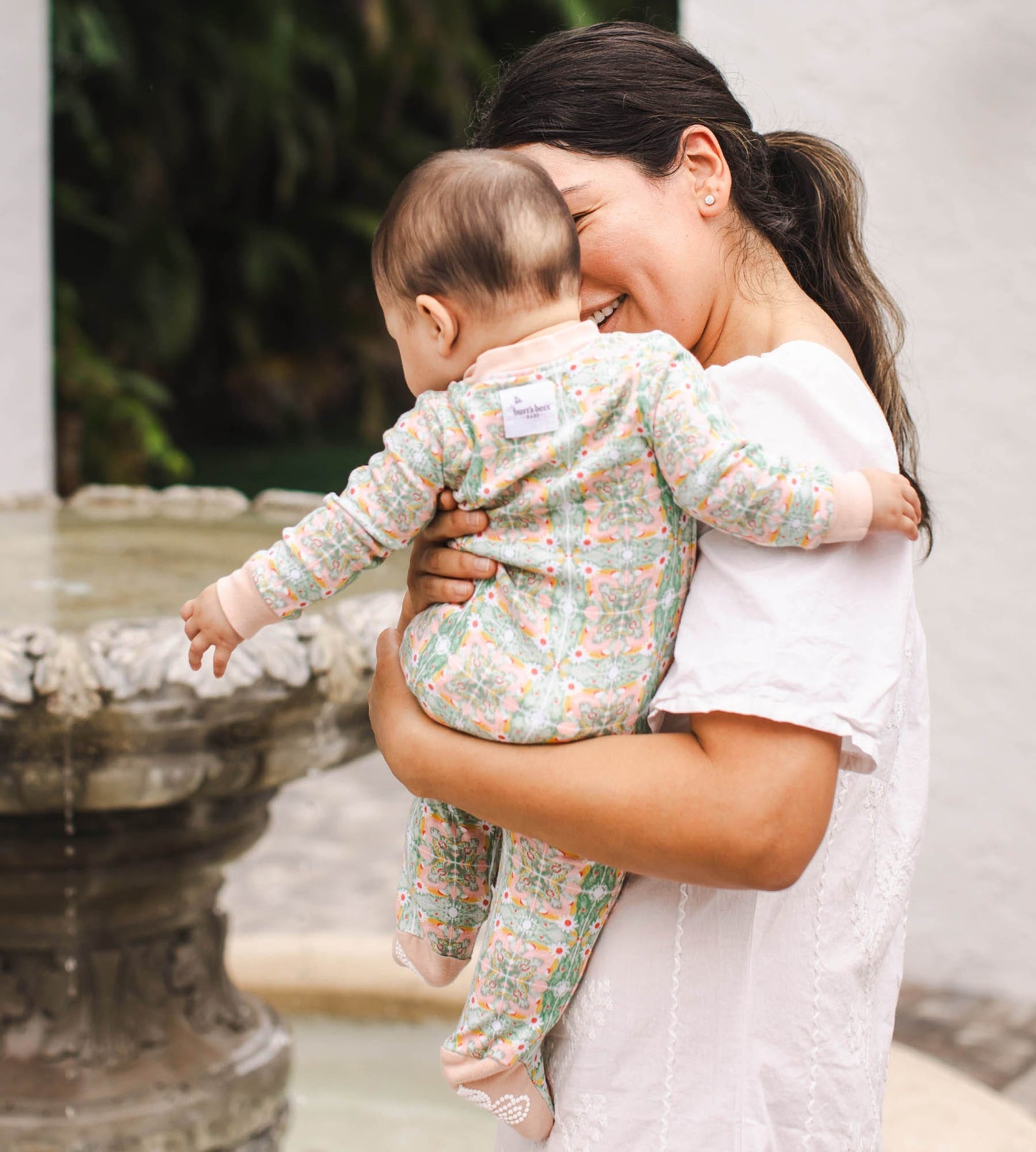 Floral Tile Organic Cotton 2-Piece Girl Pajamas