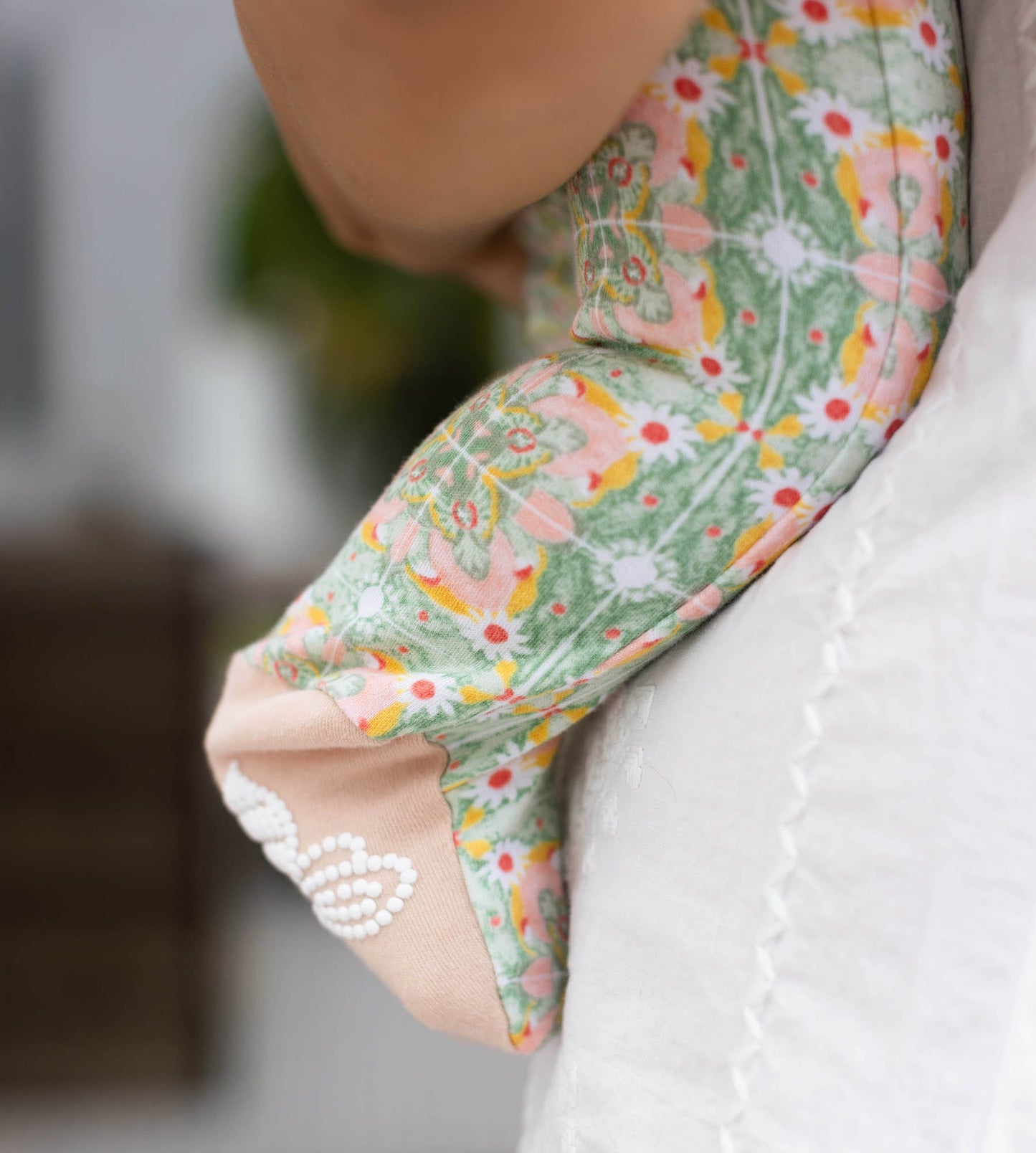 Floral Tile Organic Cotton 2-Piece Girl Pajamas