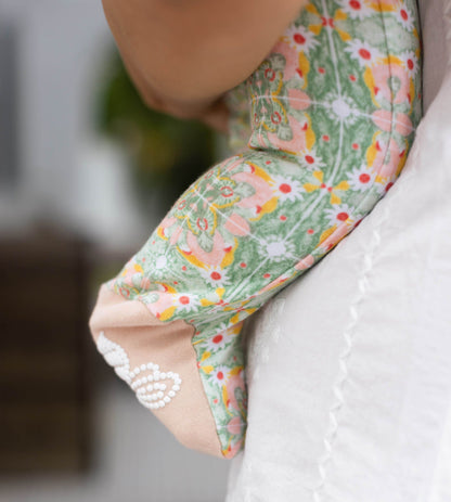 Floral Tile Organic Cotton Girl Sleeper