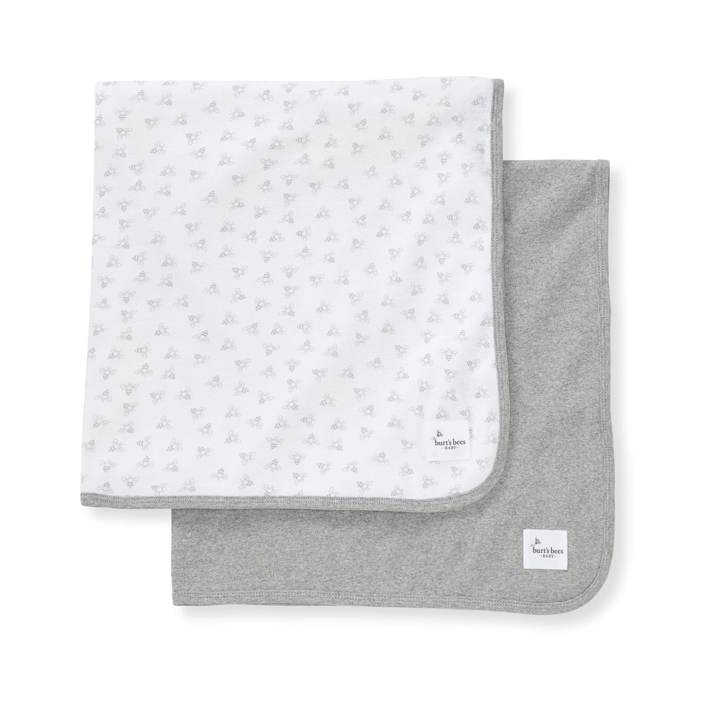 Honey Bee Organic Cotton Receiving Blankets 2 Pack
