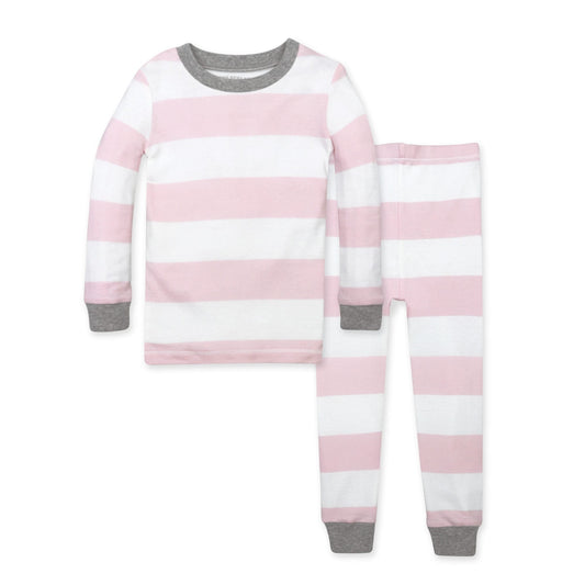 Rugby Stripe Organic Cotton Snug Fit Pajamas