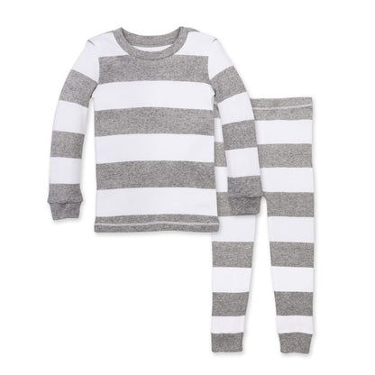 Rugby Stripe Organic Cotton Snug Fit Pajamas